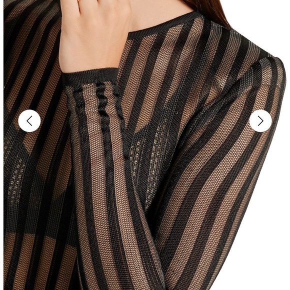 100% Authentic Balmain Stripped Body Suit BNWT - Picture 8 of 16